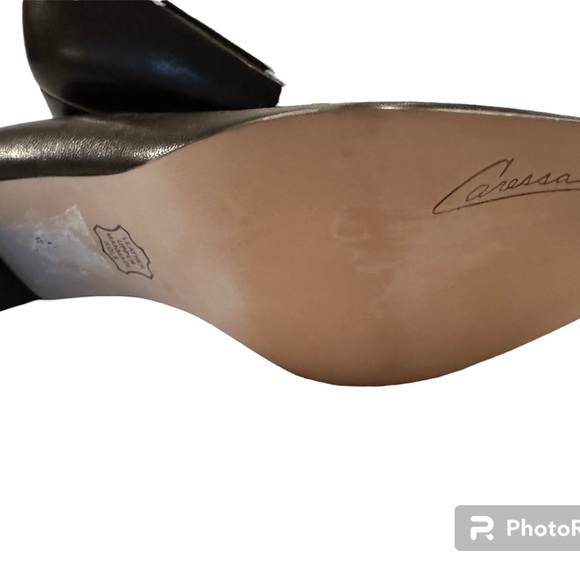 New Caressa Crosstown black pumps size 9.5M - Picture 4 of 4